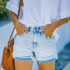 Clothing * | Kanc-001 Vinny High Rise Distressed Denim Shorts