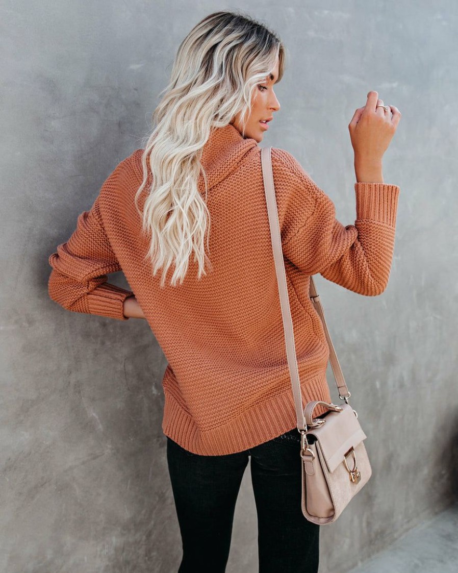 Clothing * | Fate-001 Dulce De Leche Knit Sweater