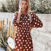 Clothing * | Dee-001 Sun'S Warmth Polka Dot Cutout Dress Final Sale