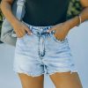 Clothing * | Flyi-001 Milner High Rise Distressed Denim Mom Shorts Flash Sale Sunny Daze