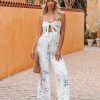 Clothing * | Vint-001 The Vacation Shop Undeniably Mellow Strapless Jumpsuit