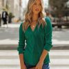 Clothing * | Aeom-001 Tops Kimora Collared Plisse Blouse Hunter Green Final Sale