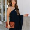 Clothing * | Tych-001 Take Me To Miami Side To Side One Shoulder Statement Dress Navy