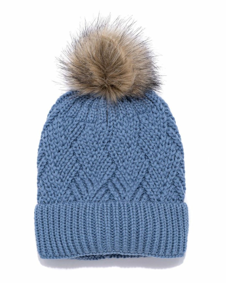 Accessories * | Succ-001 Elf Pom Beanie Blue Final Sale