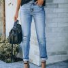 Clothing * | Kanc-001 Melody High Rise Distressed Skinny Denim