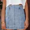 Clothing * | Newb-001 Kirby Cotton Mini Skirt Denim Final Sale