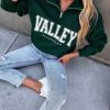 Clothing * | Ella-001 Valley Girl Half Zip Pullover Sweaters