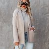 Clothing * | Prom-001 Coats & Jackets Fashion Forecast Pocketed Blazer Beige