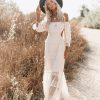 Clothing * | Skyl-002 Porsha Off The Shoulder Tiered Cutout Maxi Dress Bride To Be