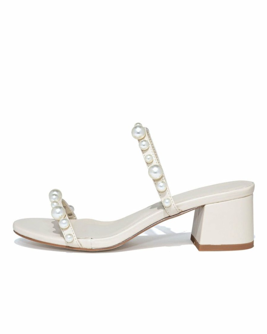 Shoes * | Shu -001 Bride To Be Josefa Studded Heeled Sandal Final Sale