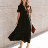 Clothing * | Love-003 Sunny Daze Marion Button Down Maxi Dress Black