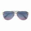 Accessories * | Diff-001 Vici X Diff Tahoe Aviator Sunglasses Gold Blue Lavender Flash Final Sale Sunny Daze