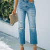 Clothing * | Verv-001 Beverly High Rise Distressed Denim Final Sale Take Me To Miami