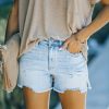 Clothing * | Kanc-001 Freebird High Rise Distressed Denim Shorts Sunny Daze