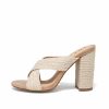 Shoes * | Free-002 Palmer Criss Cross Heeled Sandal Final Sale Take Me To Miami