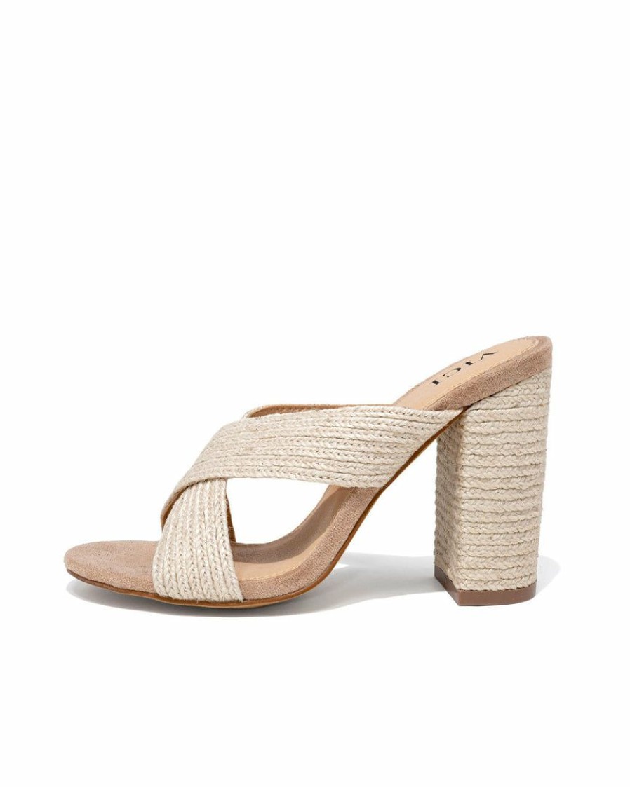 Shoes * | Free-002 Palmer Criss Cross Heeled Sandal Final Sale Take Me To Miami