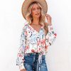 Clothing * | Dres-001 Sweet Summertime Roxette Floral Drape Top Final Sale