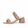 Shoes * | Free-002 Asher Ruched Square Toe Heeled Sandal Final Sale