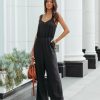 Clothing * | Vani-001 Brenna Pocketed Jumpsuit Black Final Sale