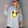 Clothing * | Proj-001 Happy Beats Oversized Hoodie