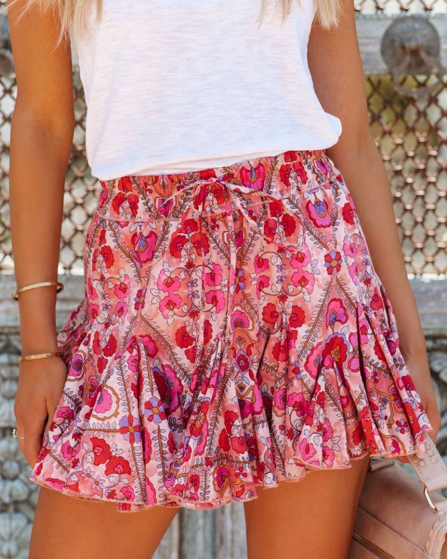 Clothing * | Oliv-001 Take Me To Miami Magnolia Haven Cotton Mini Skirt Final Sale