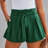 Clothing * | Flaw-001 Graciana Pocketed Shorts Hunter Green