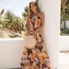 Clothing * | Aaka-001 Tabitha Floral Tiered Maxi Dress Final Sale