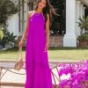 Clothing * | Tych-001 The Vacation Shop Sweet Talk Halter Maxi Dress Orchid Final Sale