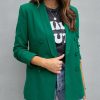 Clothing * | Dee-001 Lilly Pocketed Blazer Hunter Green