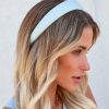 Accessories * | Pann-001 Kiki Satin Headband Light Blue Final Sale Accessories