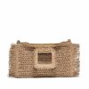 Bags * | Fame-001 Tybee Straw Fringe Crossbody Bag Tan Final Sale