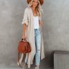 Clothing * | Pol-001 Your Own World Knit Duster Cardigan Beige