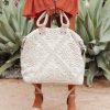 Bags * | Love-003 Sunny Daze Sequoia Embellished Weekender Bag Natural