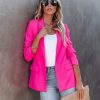 Clothing * | Skie-001 Boss Up Pocketed Blazer Ultra Pink Take Me To Miami