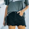 Clothing * | Kanc-001 Hayes High Rise Distressed Denim Shorts