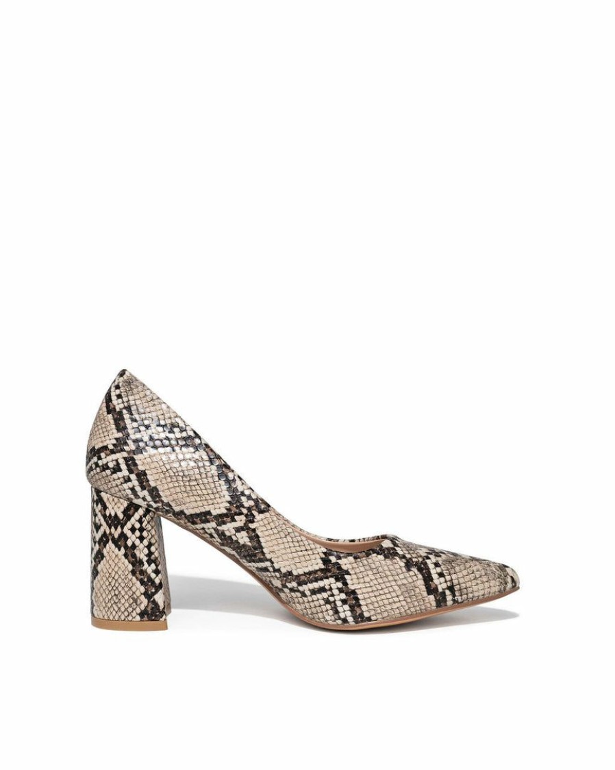 Shoes * | Prim-001 Maddox Embossed Snake Pumps Flash Sale