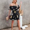 Clothing * | Flyi-001 Peabody Floral Off The Shoulder Ruffle Dress