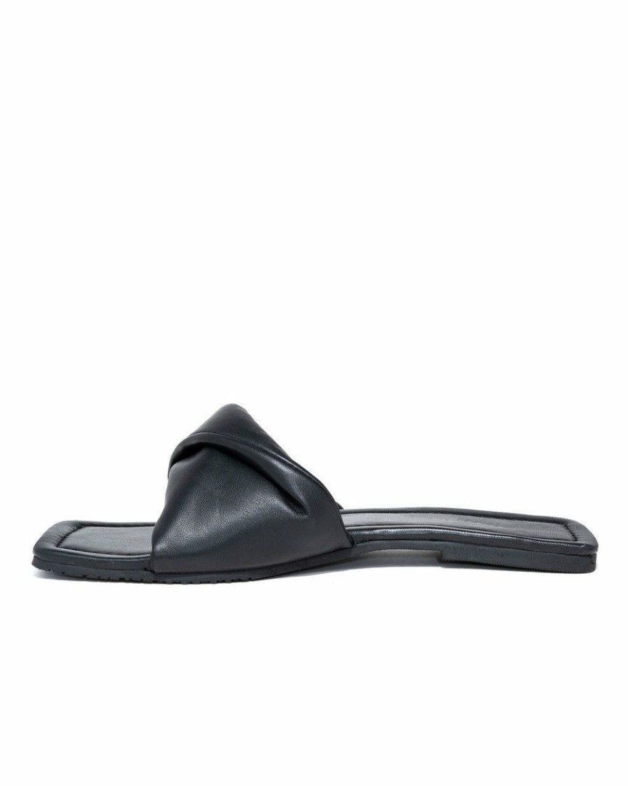 Shoes * | Band-002 Meriah Slip Sandal Black Final Sale Sunny Daze