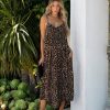 Clothing * | By T-001 Running Wild Pocketed Leopard Jumpsuit The Vacation Shop