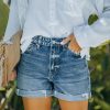 Clothing * | Kanc-001 Jacey High Rise Cuffed Denim Shorts