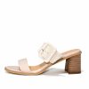 Shoes * | Free-002 Kelly Heeled Buckle Sandal Beige Final Sale The Vacation Shop