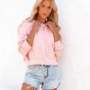 Clothing * | Vint-001 Loungewear Halfmoon Bay Cotton Pullover Pink Final Sale