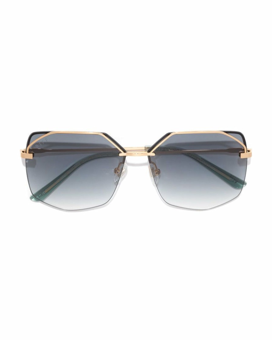 Accessories * | Diff-001 Sunny Daze Vici X Diff Bree Sunglasses Gold G15 Gradient Final Sale