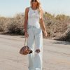 Clothing * | Oliv-001 Go-To Ribbed Modal Tank Off White Sunny Daze