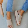 Shoes * | Mira-001 Liv Faux Suede Espadrille Flatform Sandal Shoes