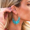 Jewelry * | Acce-001 Guest Of Wedding Sausalito Hoops Turquoise Final Sale