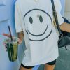 Clothing * | Proj-001 Warm Smile Cotton Oversized Tee