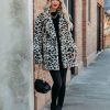 Clothing * | Enc-001 Ladies Night Pocketed Faux Fur Coat Final Sale