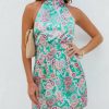 Clothing * | Acoa-001 Anderi Halter Paisley Mini Dress Final Sale Take Me To Miami