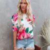 Clothing * | Salt-001 Rose To The Occasion Floral Blouse